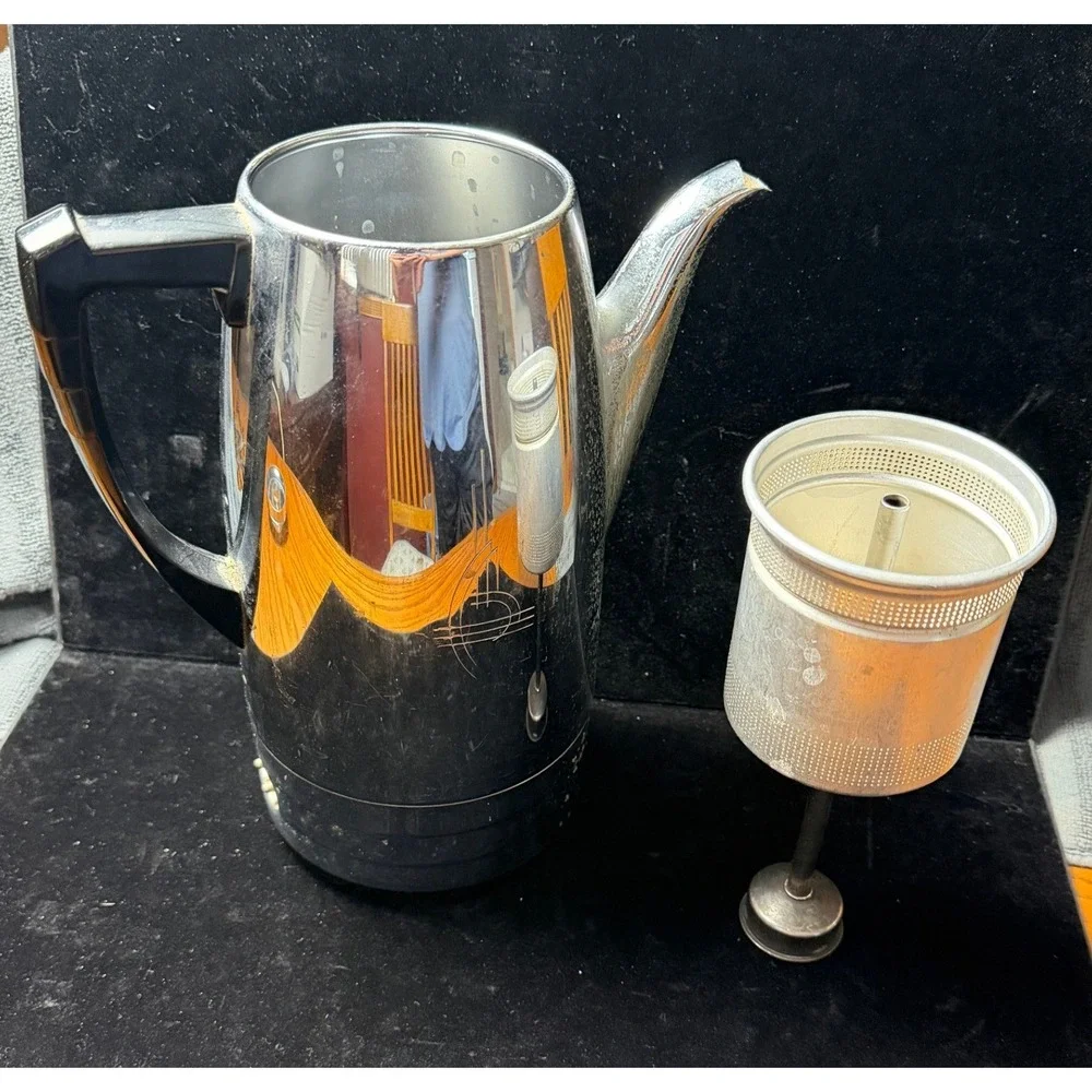 Vintage Sunbeam Coffeemaster Automatic Percolator: Model AP 8A Chrome